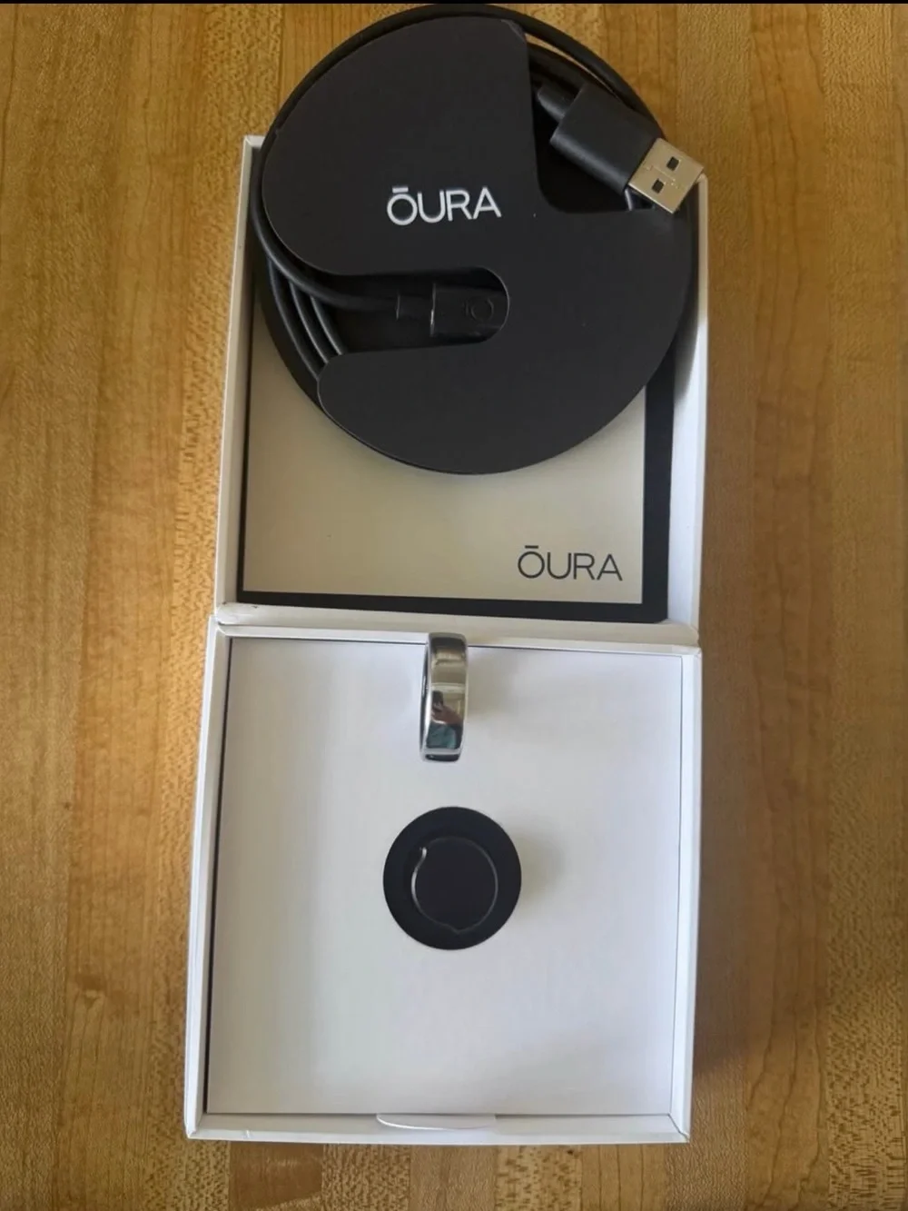 Oura Ring Gen 3 size 10 silver sport.